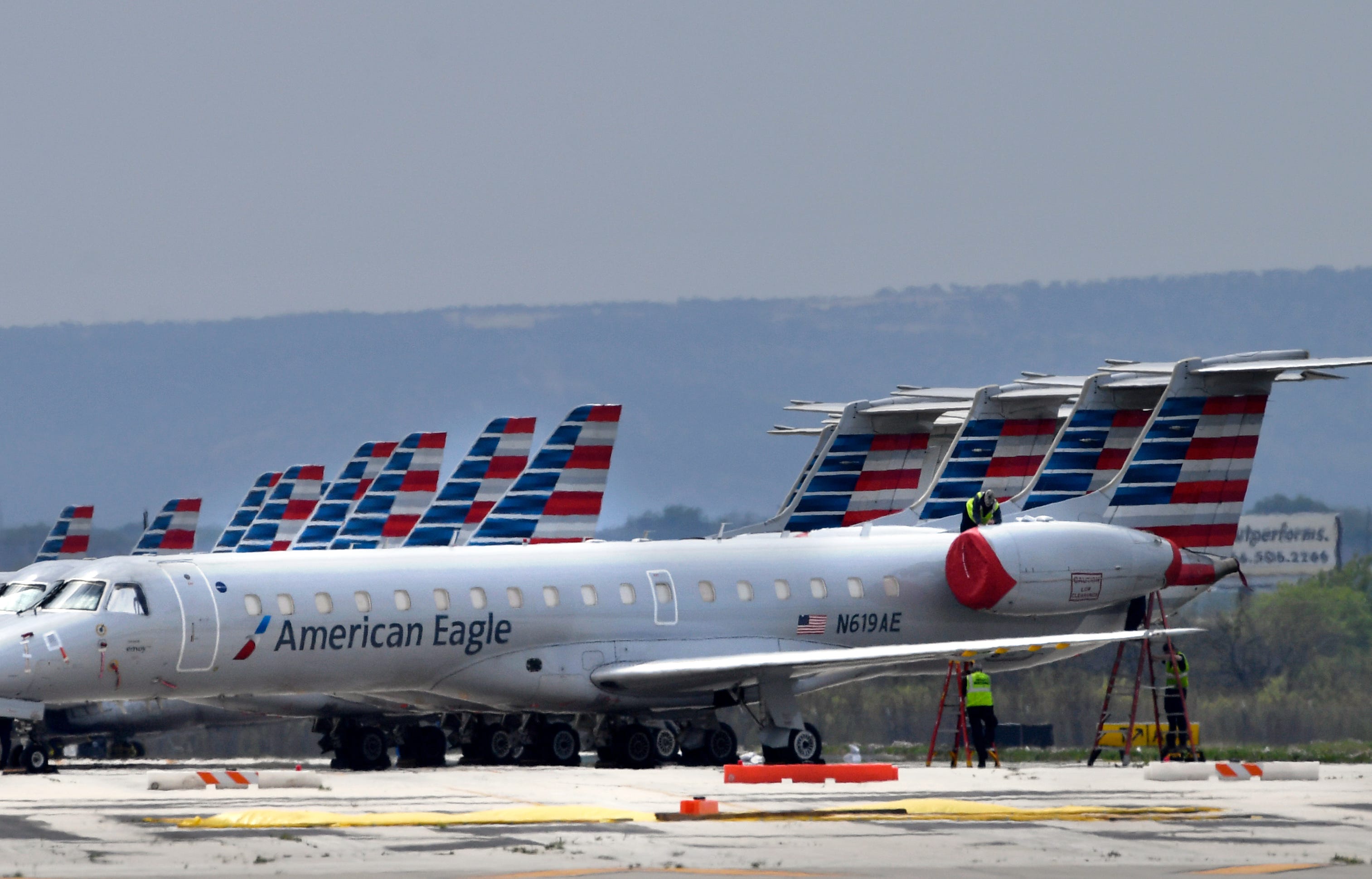 American Eagle Jets Not In Service Being Kept Flight Ready In Abilene