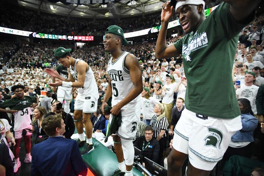 Michigan State celebrated a share of the Big Ten regular-season title here, but a simulation from FiveThirtyEight.com had the Spartans winning the NCAA Tournament.