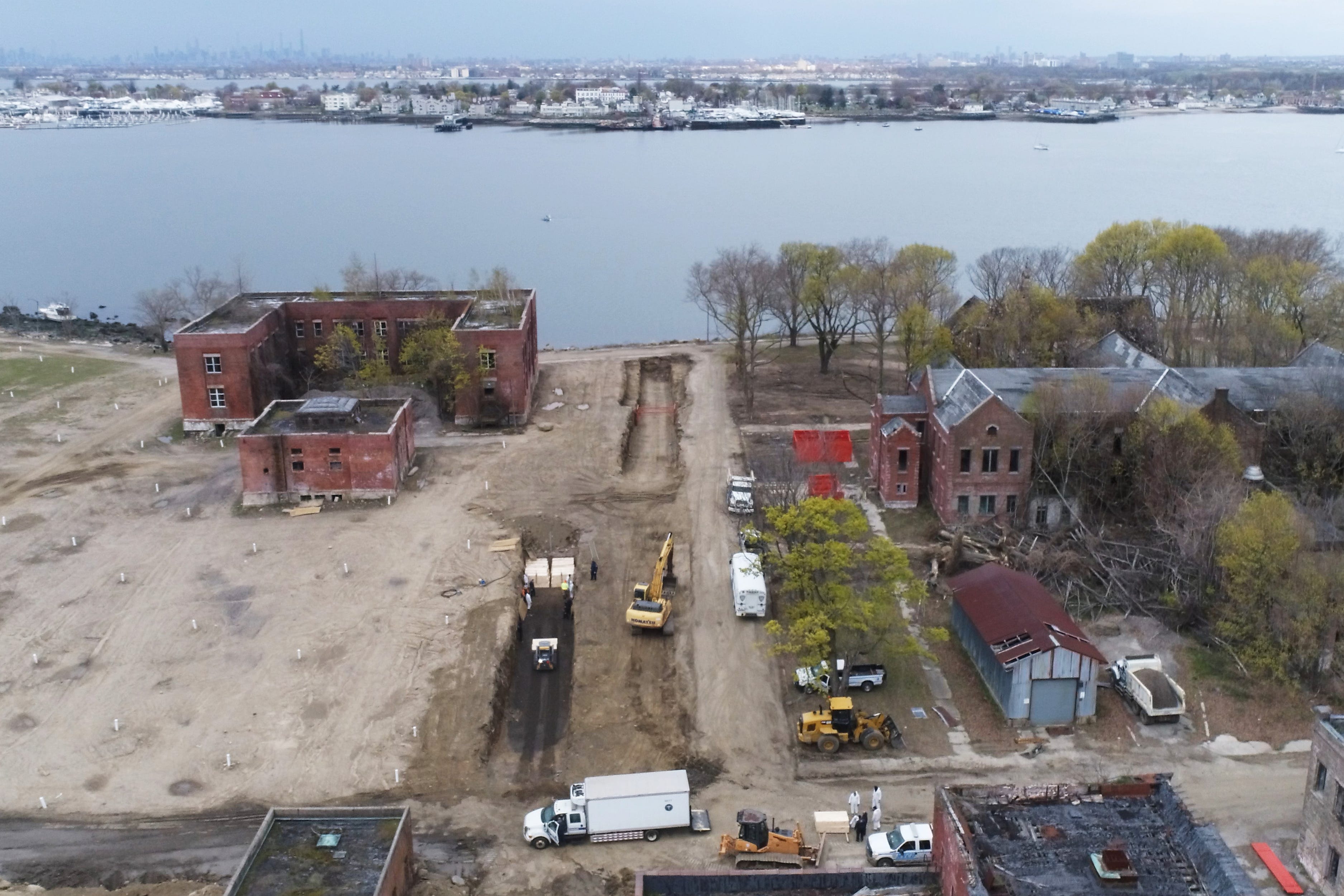 Coronavirus mass burials taking place on Hart Island in NYC