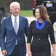 In this Sept. 12, 2018 file photo former Vice President Joe Biden and then-Michigan Democratic gubernatorial candidate Gretchen Whitmer arrive at Leo's Coney Island in Southfield, Mich.
