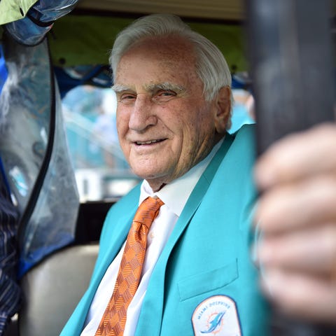 Miami Dolphins former head coach Don Shula is seen