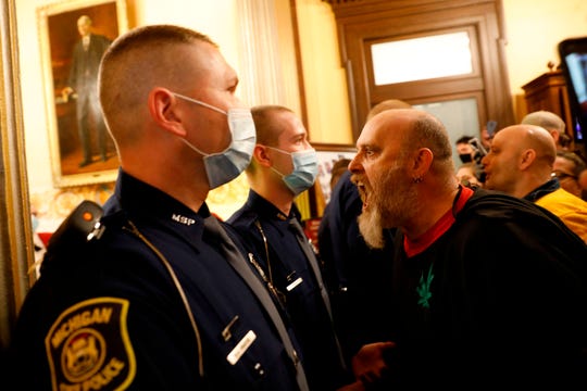 Michigan man in infamous Capitol rally photo calls protest 'awesome'