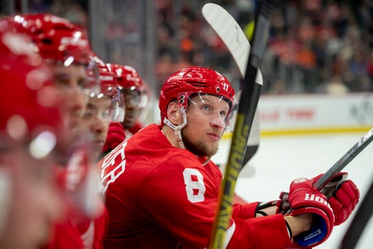 Detroit left wing Justin Abdelkader had just three points -- and no goals -- in 49 games this season.