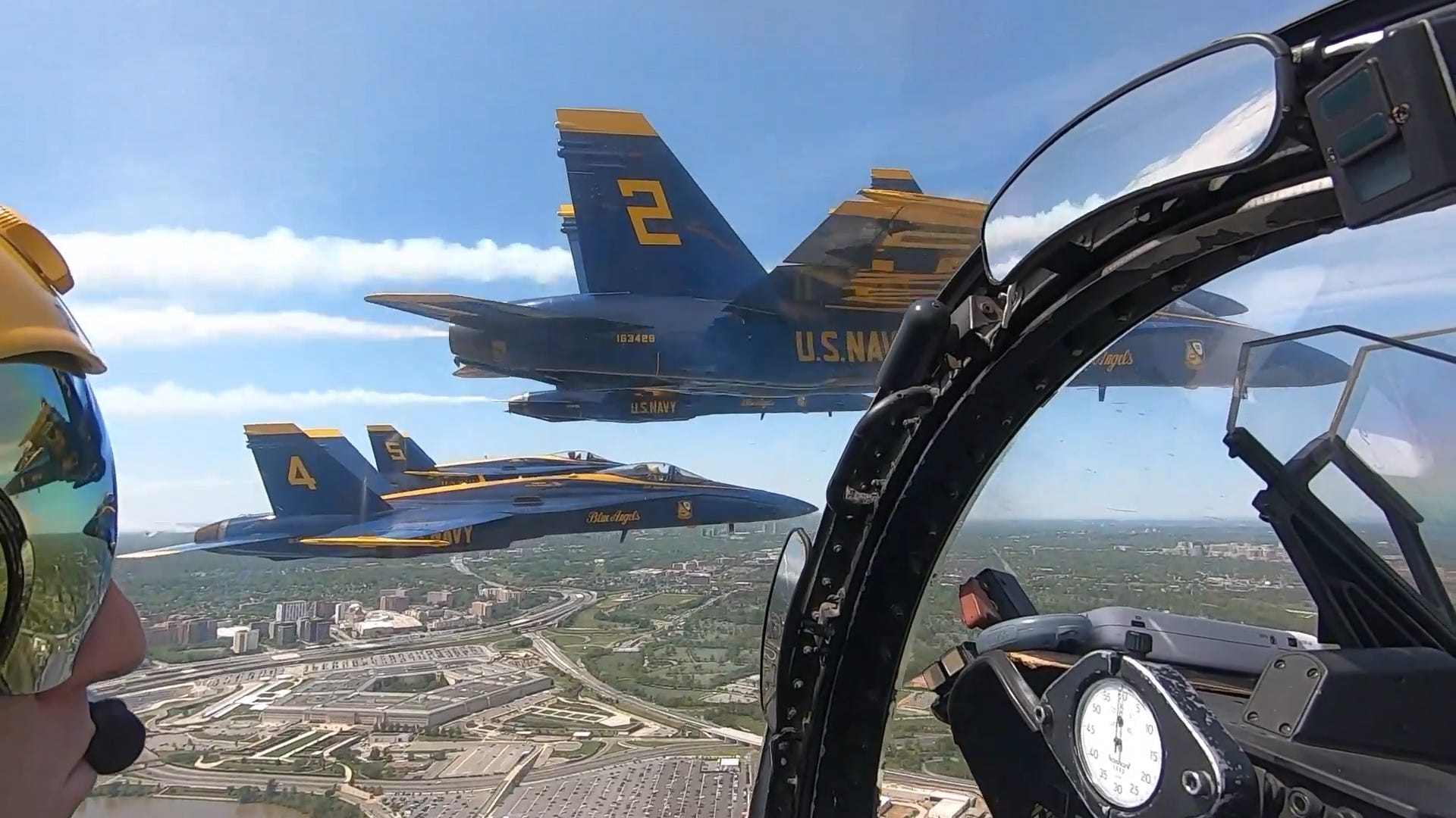 Fighter jets salute first responders