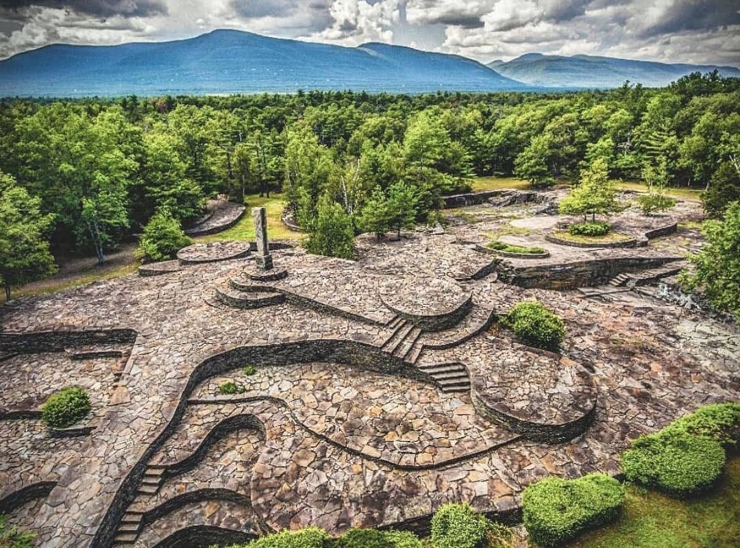 Opus 40, Harvey Fite's creation in Saugerties, is a breathtaking series of walls and ramps, pedestals, pools and terraces.