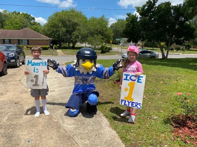 Coronavirus: Blue Wahoos, Ice Flyers Send Mascots To Spread Joy