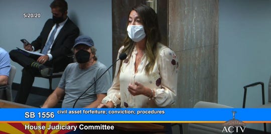 Raquel Petersen testifies before the House Judiciary Committee on May 20, 2020.