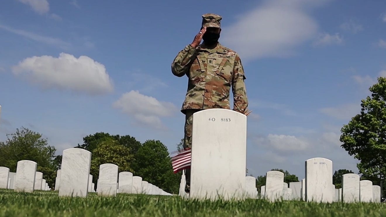 Memorial Day Joe Biden makes first inperson appearance in more than 2