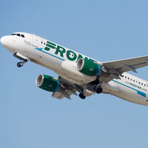 10. Frontier Airlines, a discount airline based in