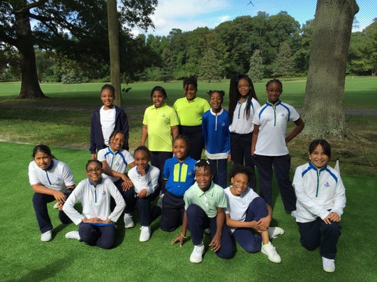 Girls from Sisters Academy of New Jersey in Asbury Park finish a day of golf lessons provided by The First Tee of Jersey Shore. The national organization has several chapters in New Jersey.