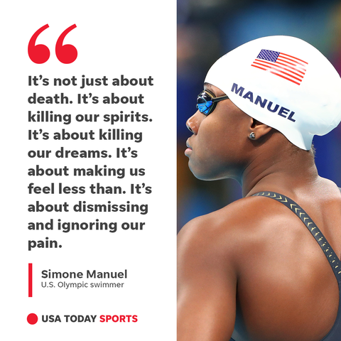 U.S. Olympic swimmer Simone Manuel shares the impa