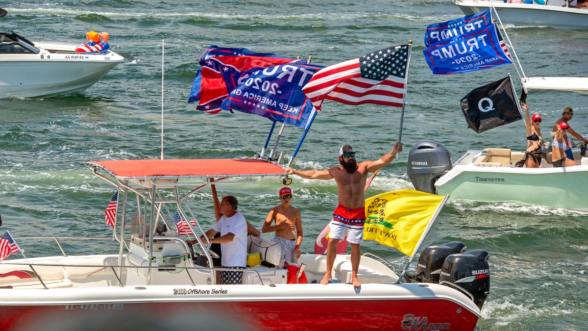 PHOTOS Pensacola Trump supporters hold birthday boat parade at Perdido Key