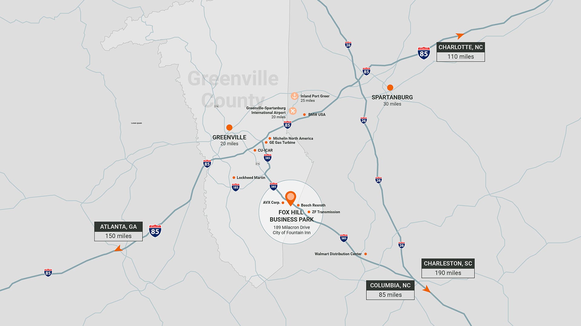 Fox Hill Business Park To Be Developed In Southern Greenville County