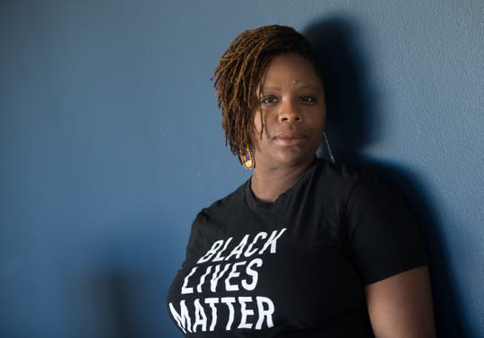 Patrisse Cullors, co-founder of Black Lives Matter, in her Los Angeles home.