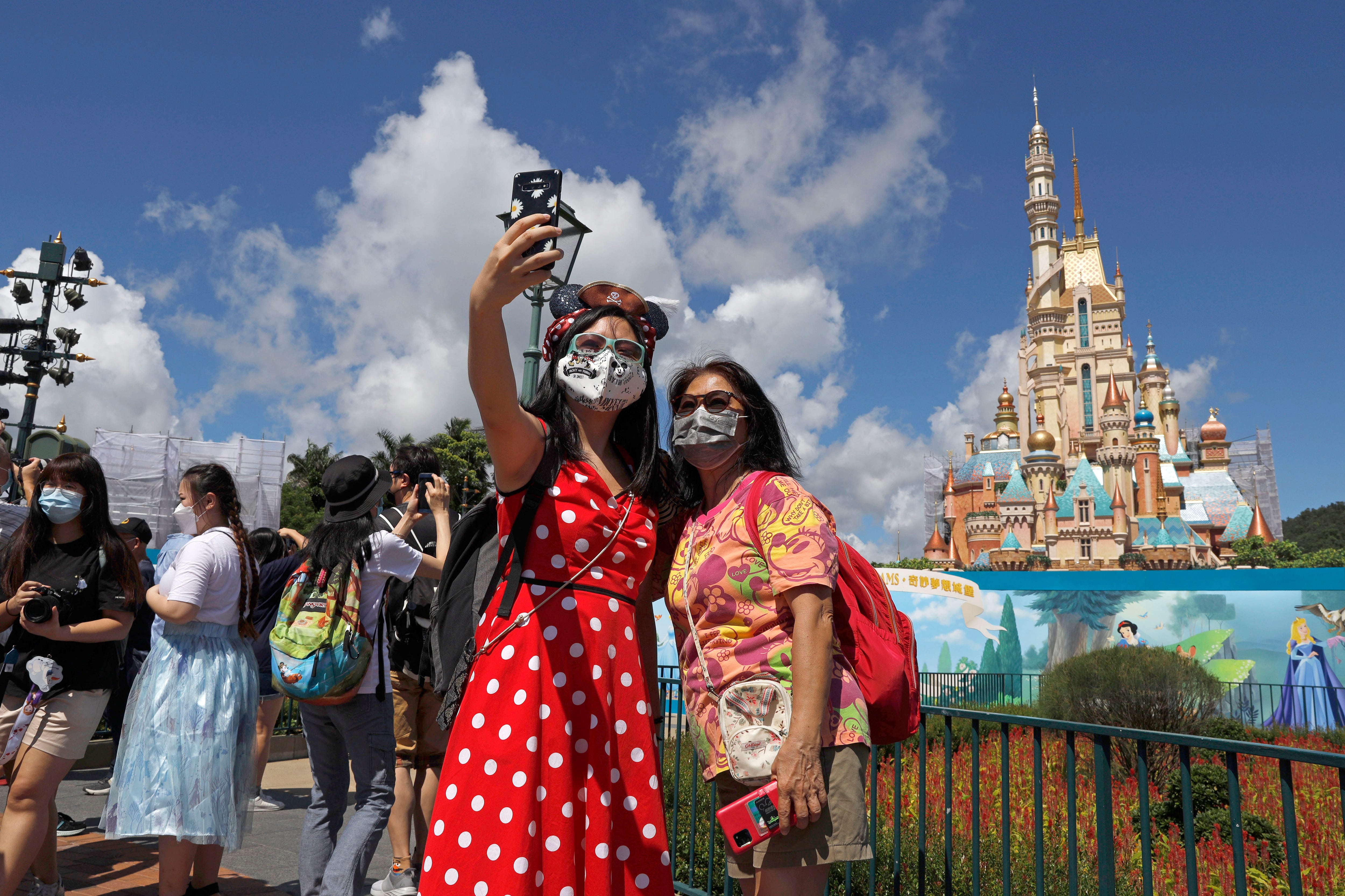 Coronavirus Hong Kong Disneyland Reopens After Drop In China Cases