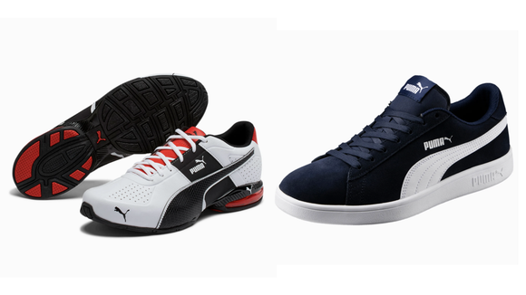 Puma sneakers.