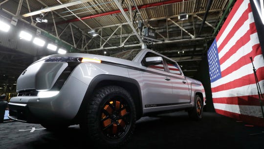 The electric Endurance pick-up truck at Lordstown Motors Corporation is shown on June 25, 2020, in Lordstown, Ohio.