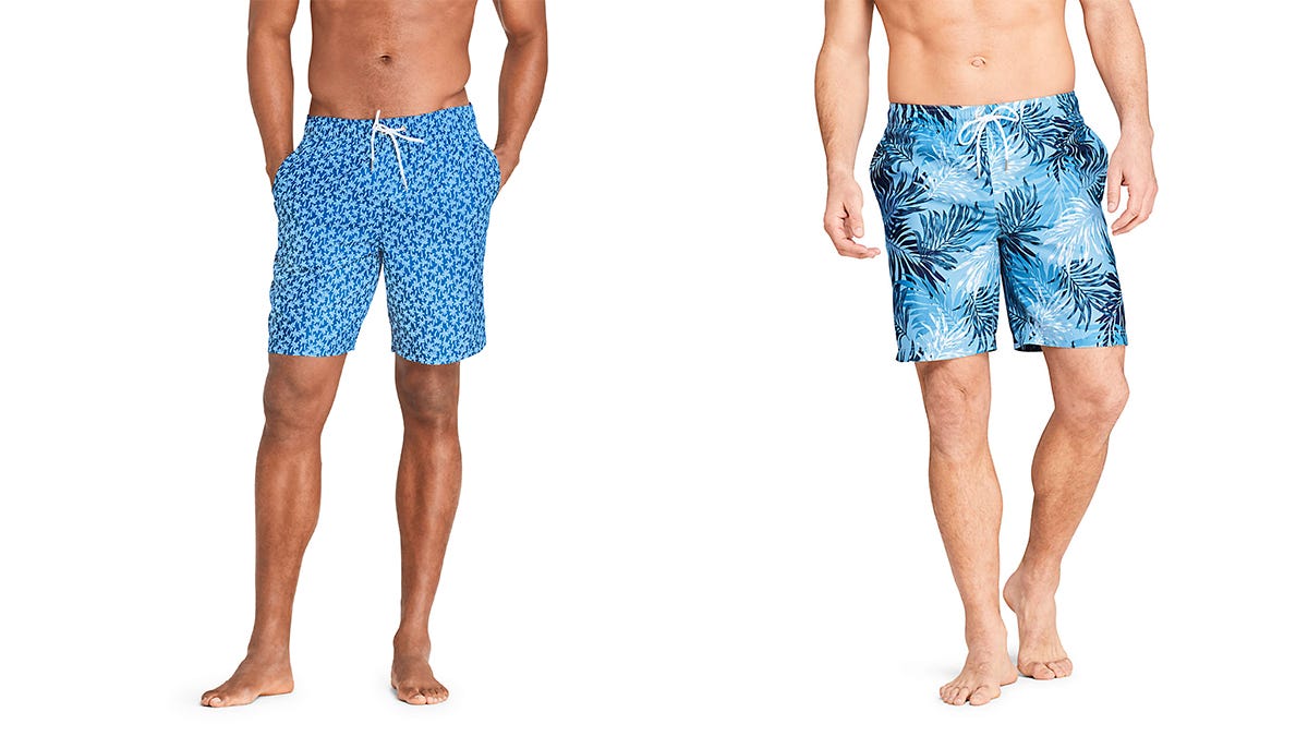 lands end tummy control swim shorts