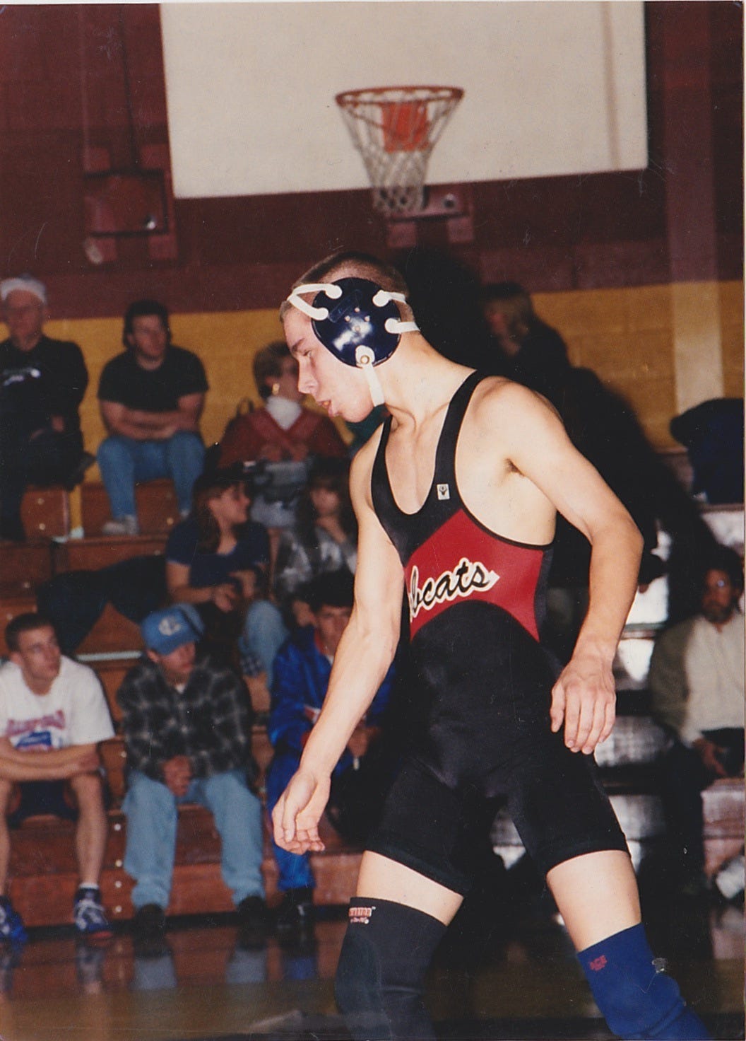 cat singlet wrestling