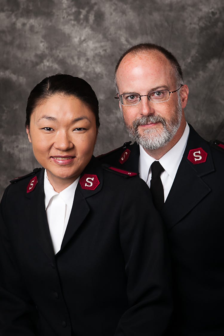 Captains Kari and Eric Rudd - new leaders at the Salvation Army