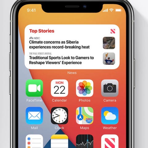 Apple's new homescreen via iOS14