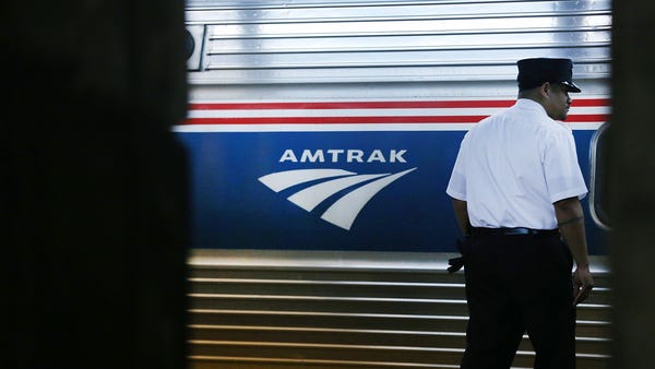 NEW YORK, NY - FEBRUARY 16:  A train conductor sta