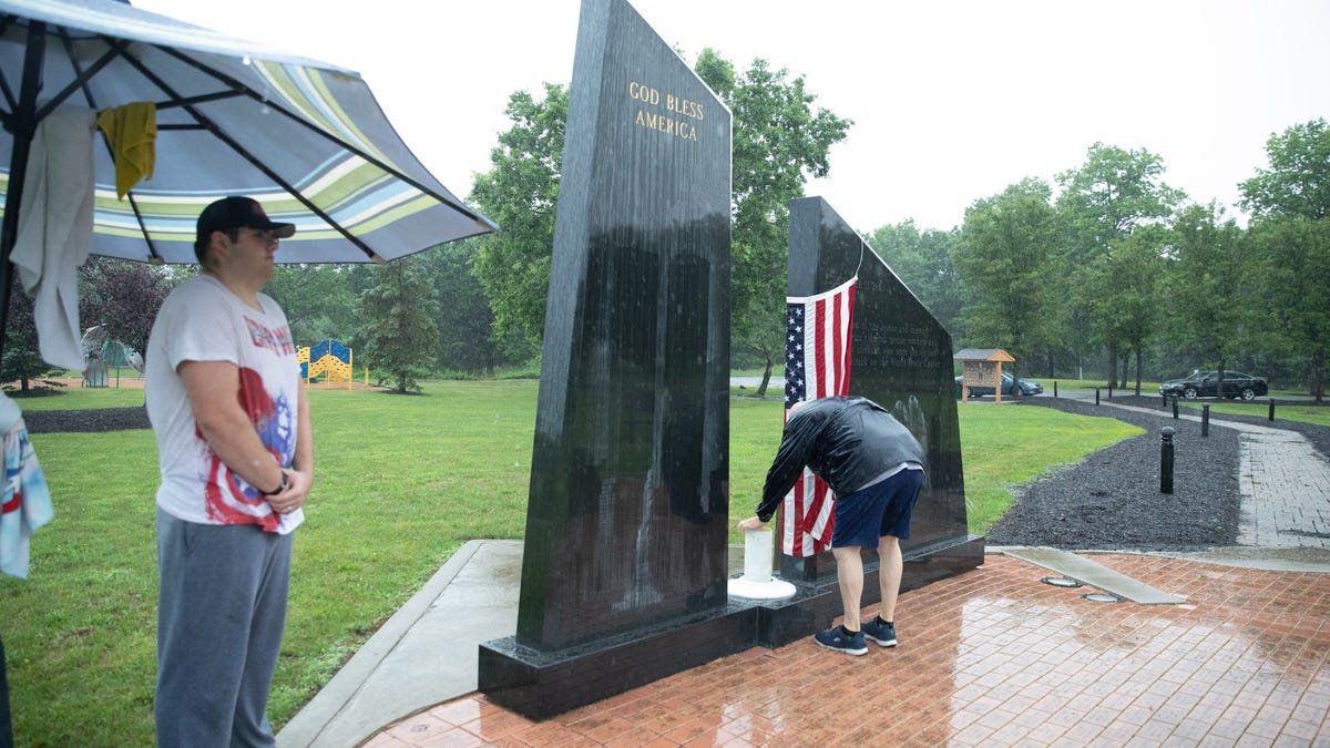 PHOTOS: 9/11 memorial vandalized in Washingtonville