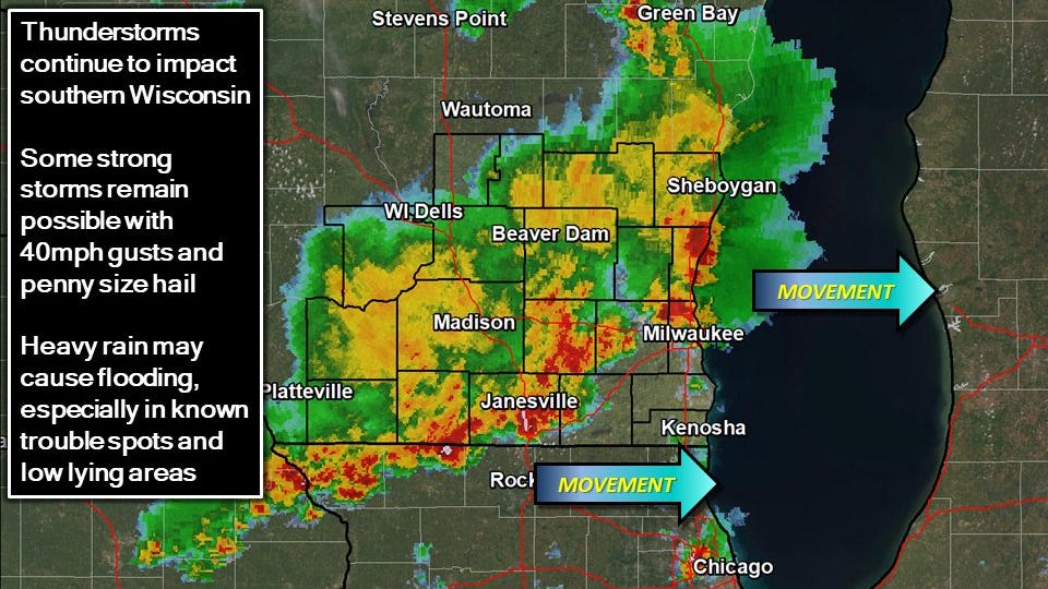 Wisconsin weather Power outages in Milwaukee area from thunderstorms