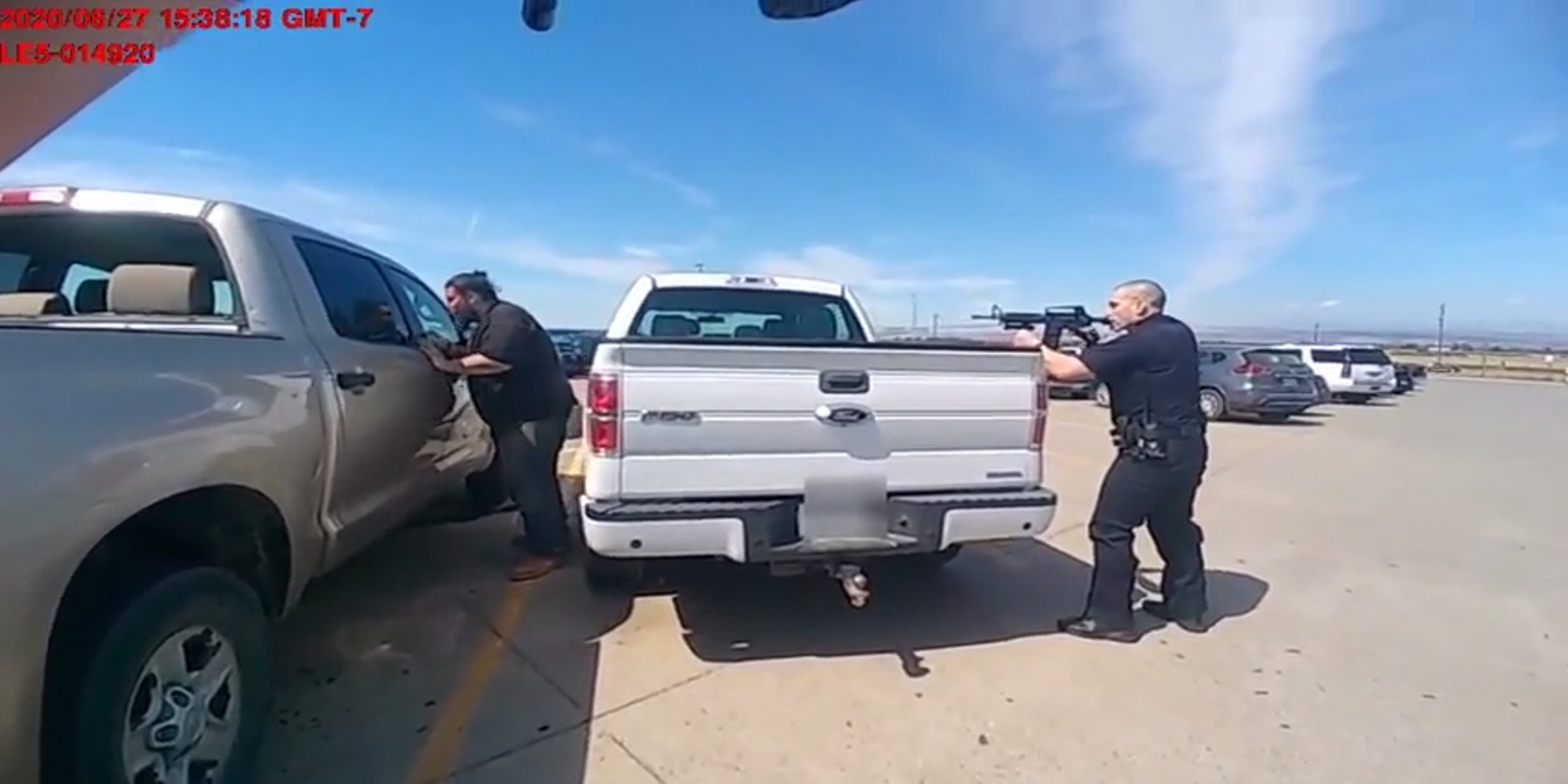 Graphic video shows police shooting alleged Walmart distribution center