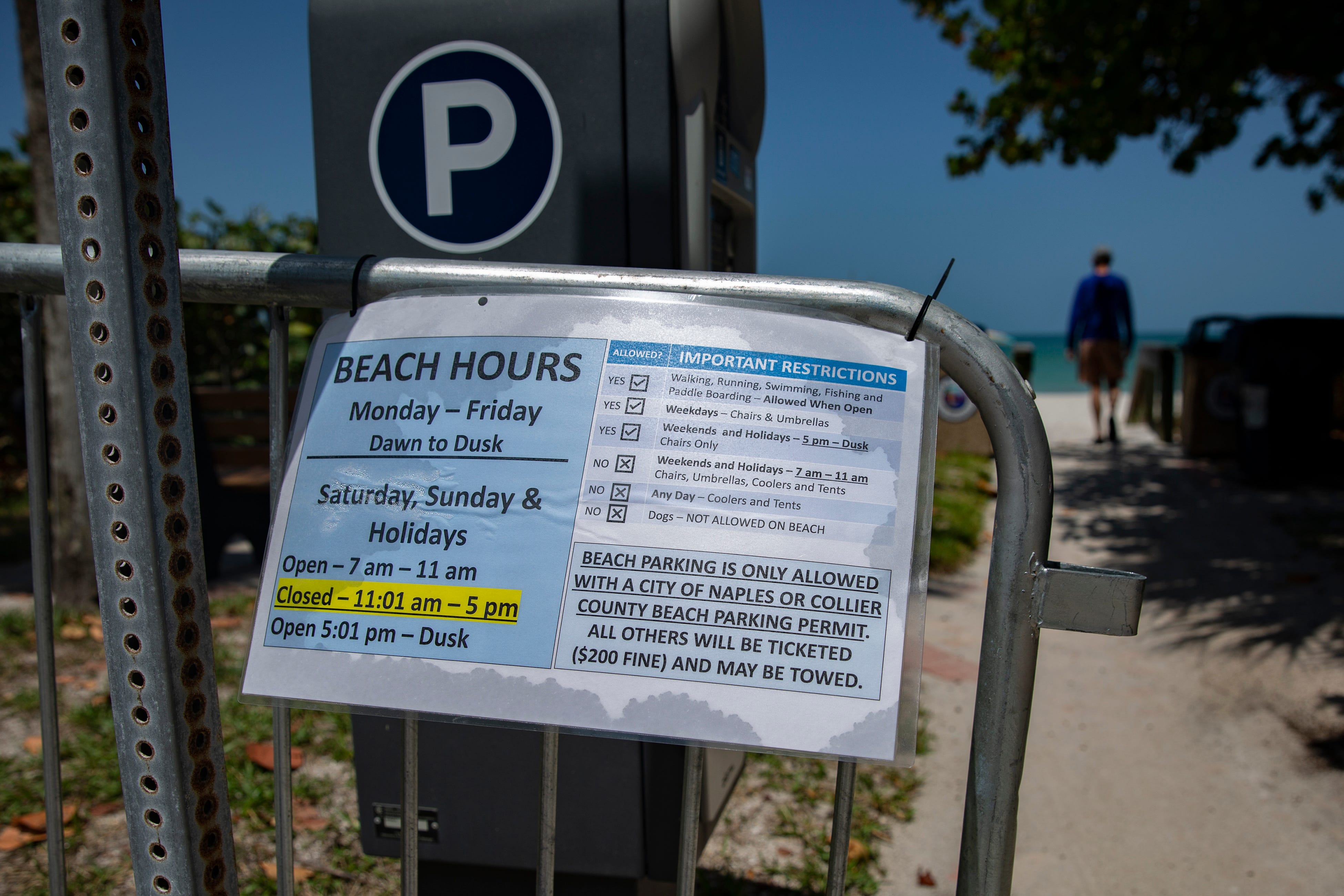 Naples Beach Parking Map Naples Beach Parking Program To See Changes