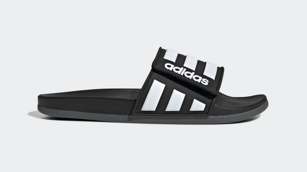 Score two pairs of Adilette slides for 
