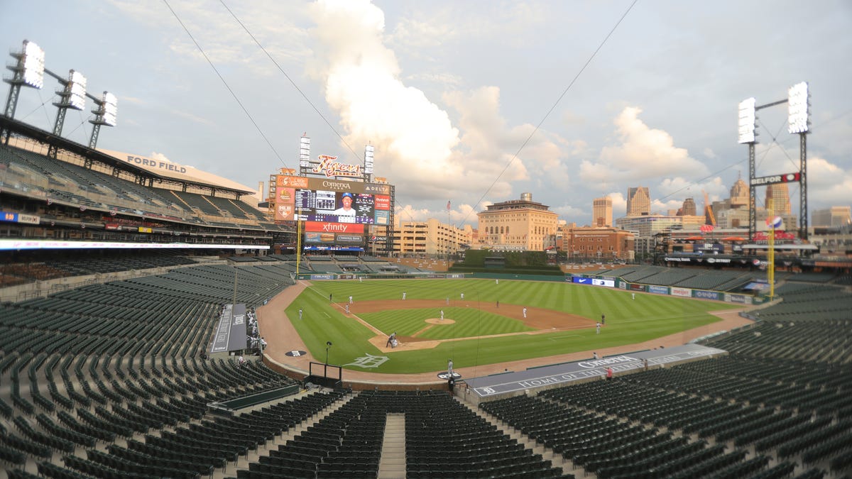 Photos Detroit Tigers 2020 Opening Day at Comerica Park