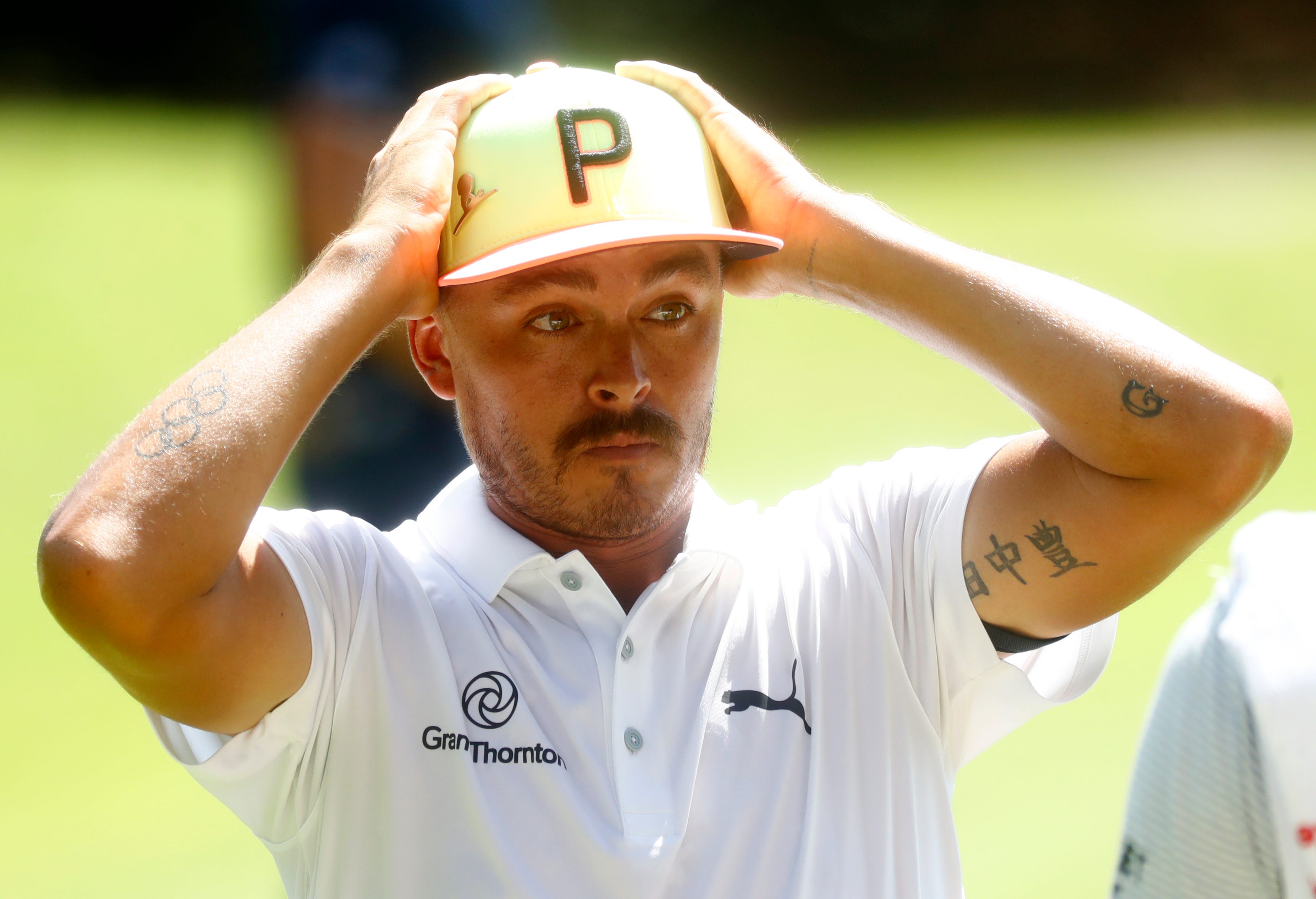 the p on bryson dechambeau hat