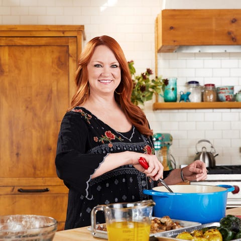 Ree Drummond in the kitchen.