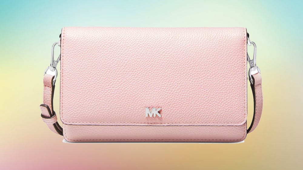 michael kors pink leather purse