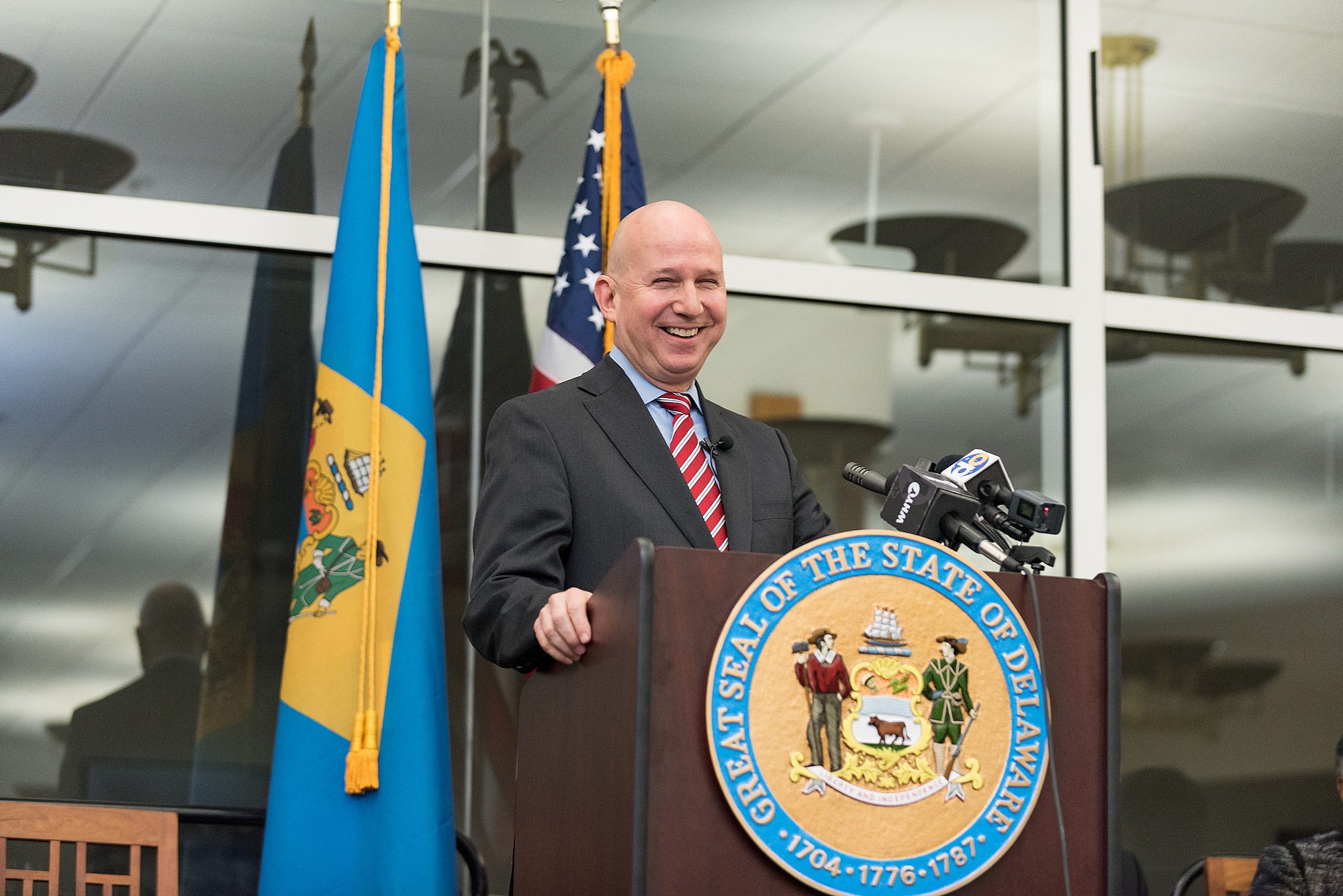 Gov. Jack Markell makes remarks before signing a proclamation apologizing for Delaware's role in slavery at the Delaware Public Archives in Dover in 2016. According to News Journal archives, Markell's conversations about redeveloping Fort DuPont date to 2005.