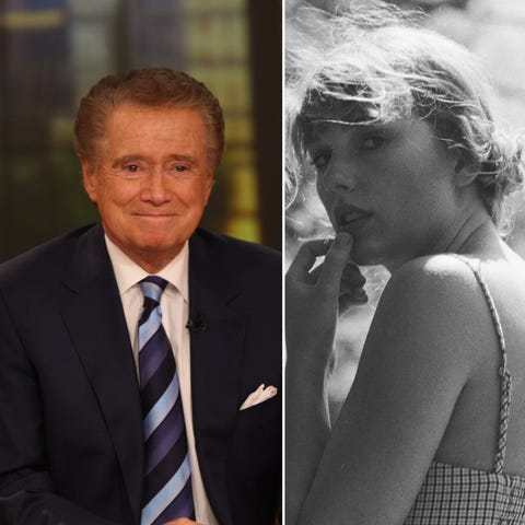 (L-R), Matt James, Regis Philbin, Taylor Swift and