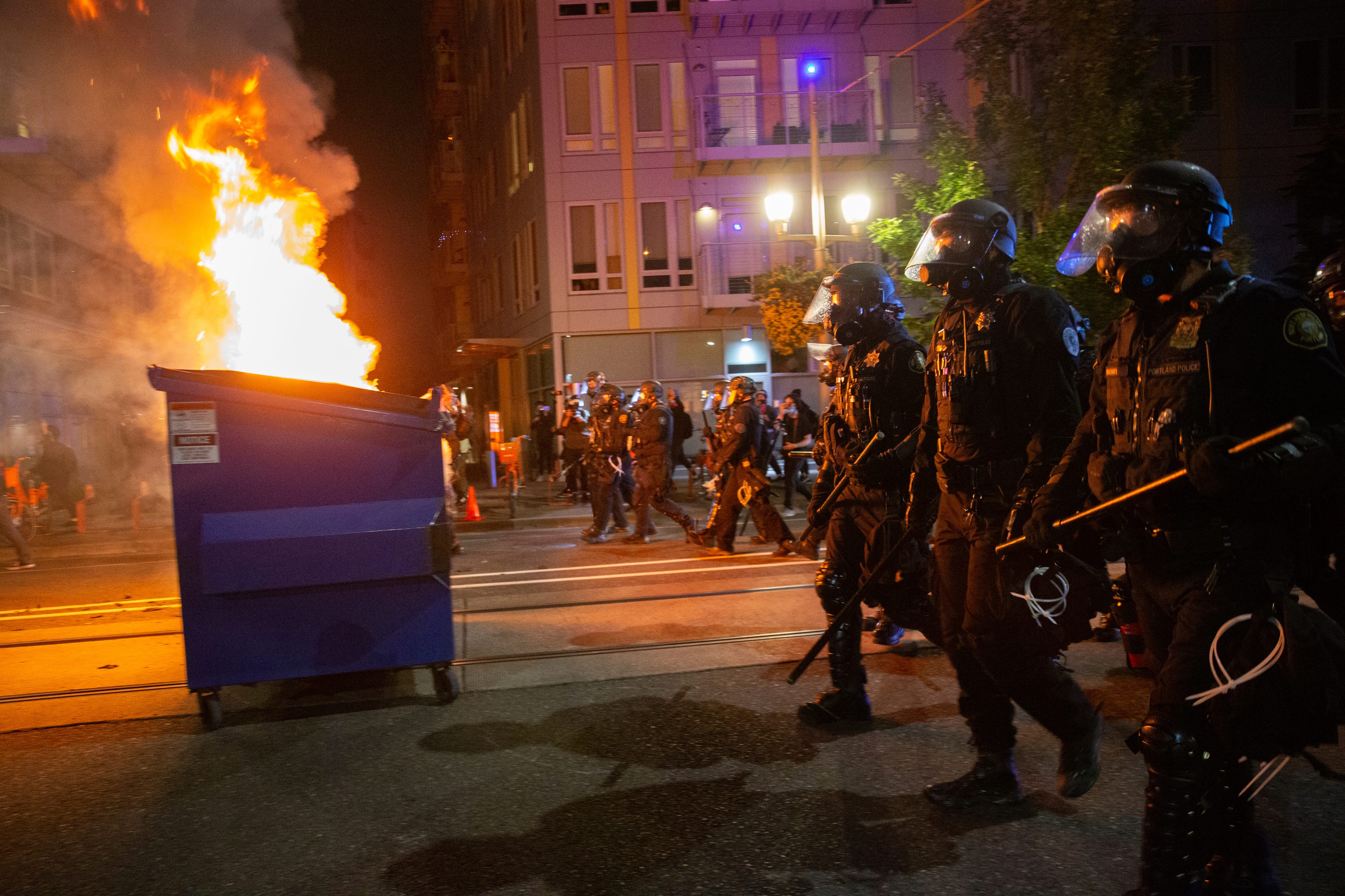 Protests: Dueling Demonstrations Turn Violent In Downtown Portland