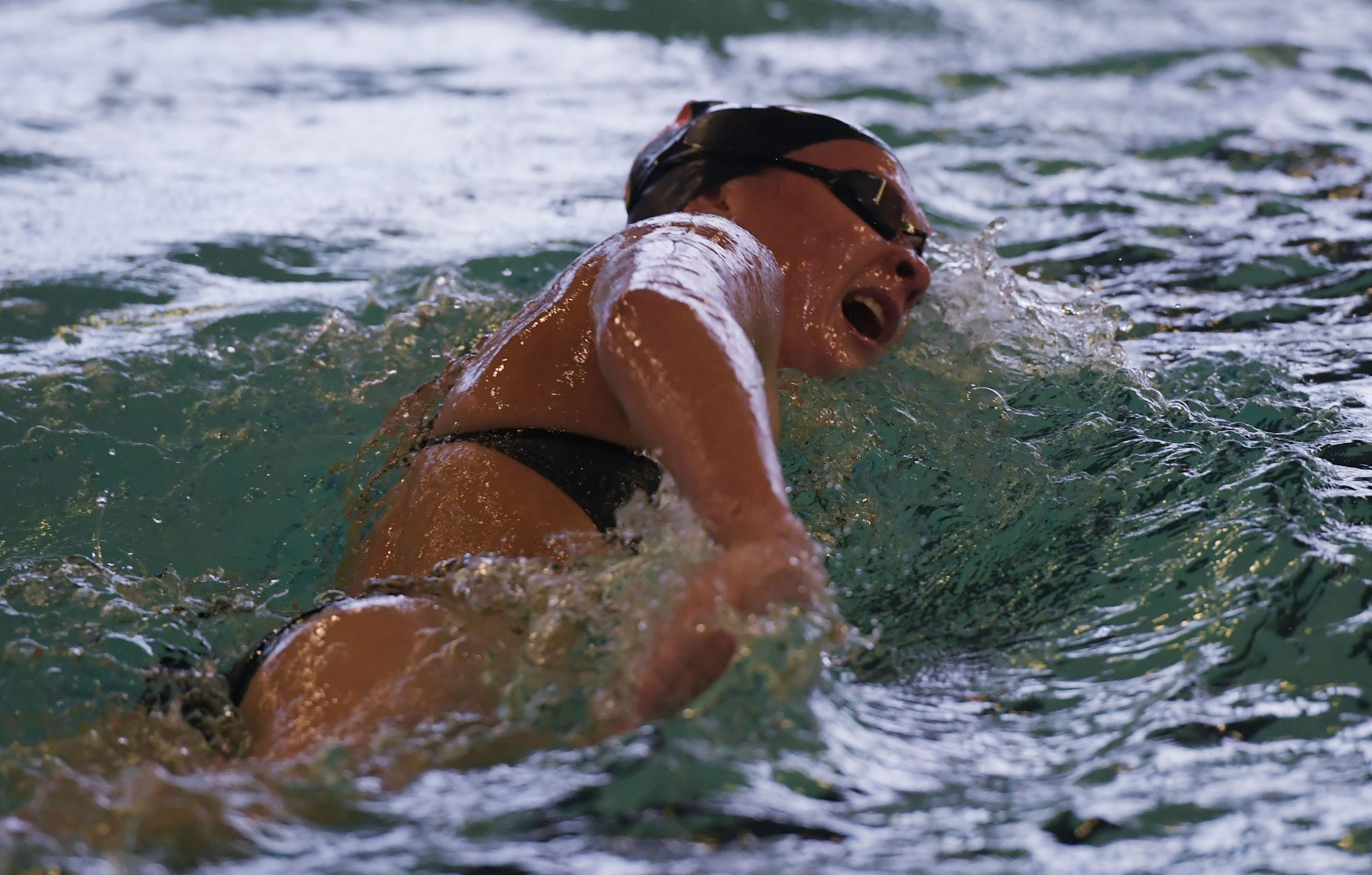 girls swimming top