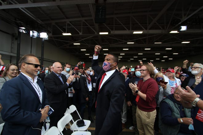 Gop Senate Hopeful John James Joins President Trump S Michigan Rally