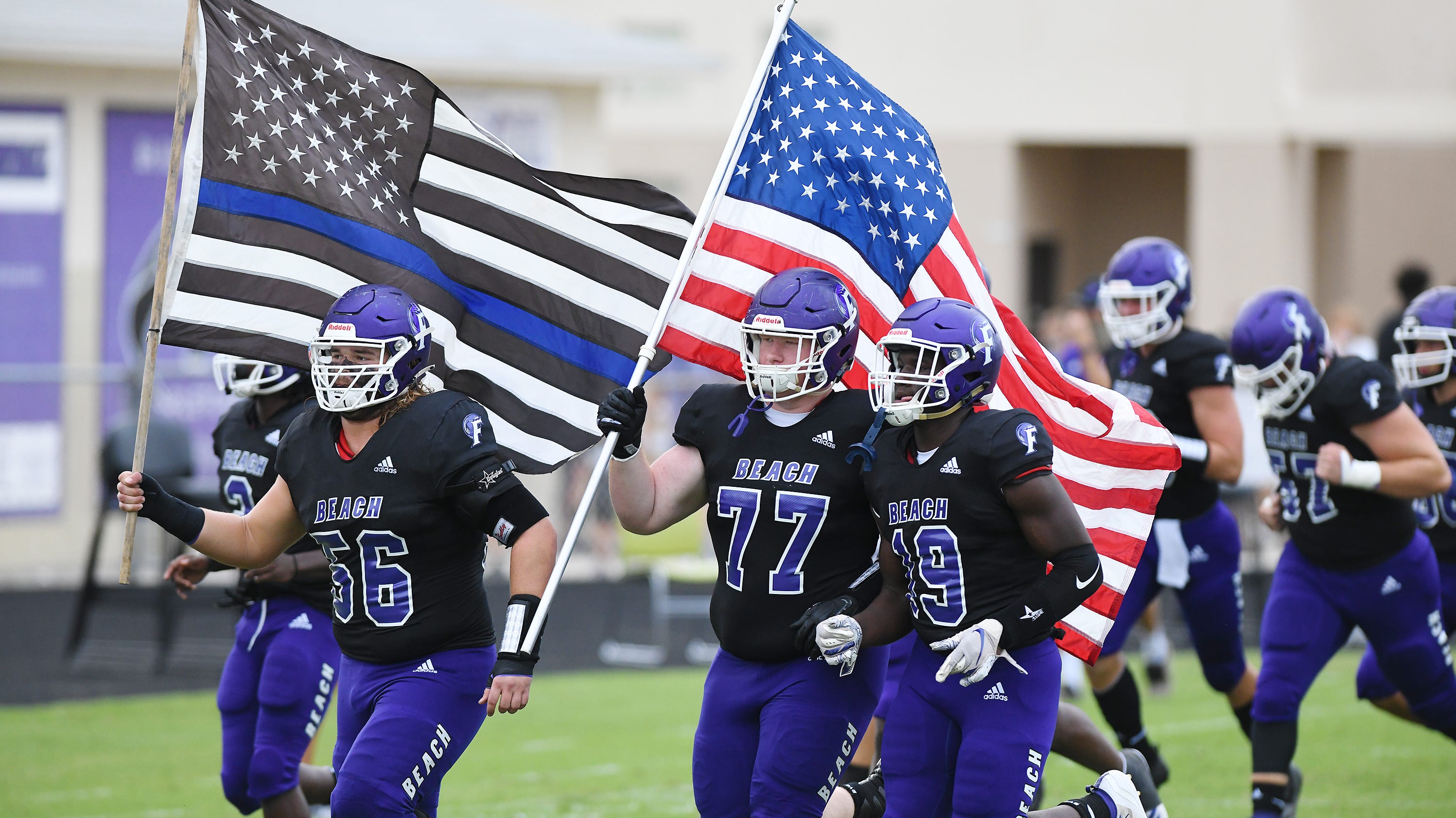 Fletcher High School bans police remembrance flag after controversy