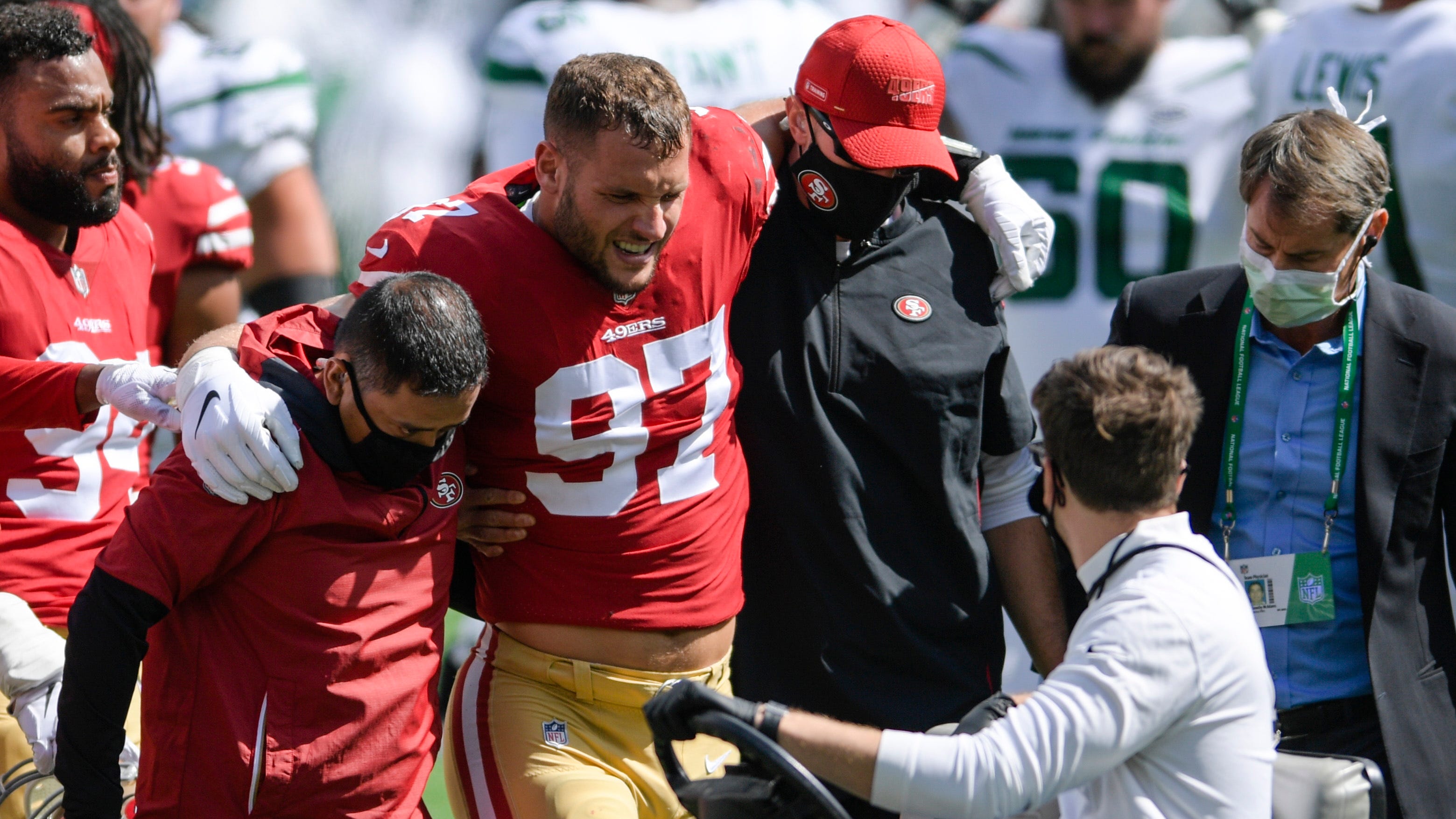 Nick Bosa injury San Francisco 49ers DE out for season with torn ACL