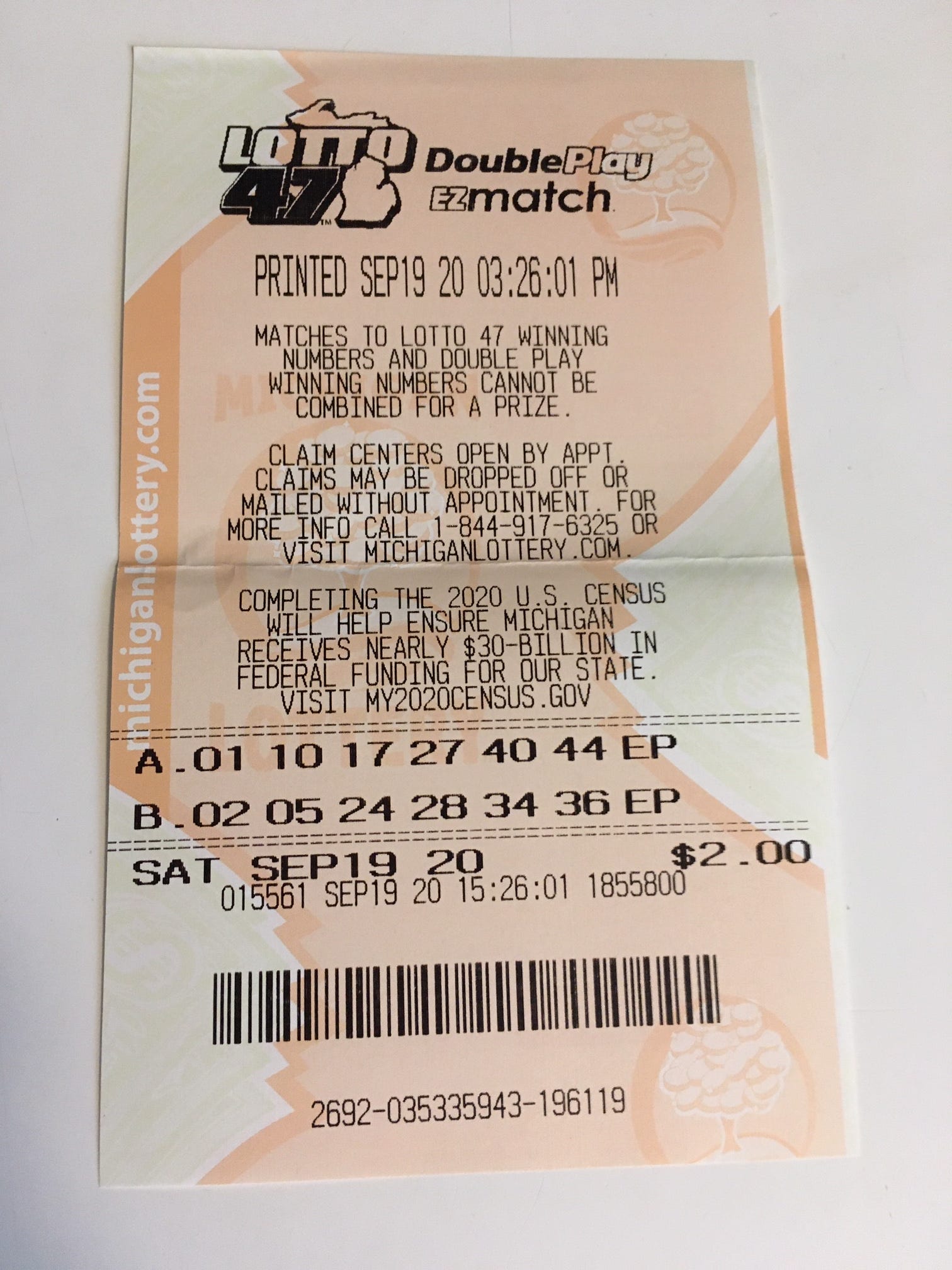 lotto 47 numbers last night