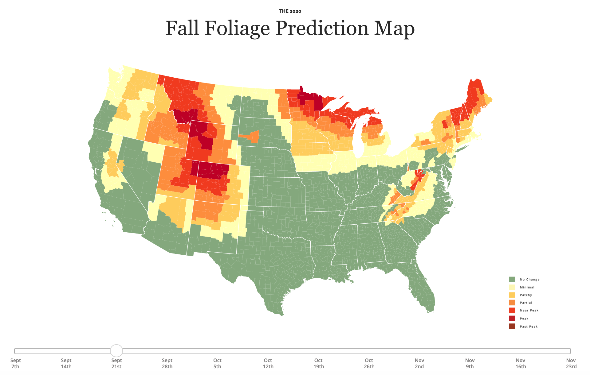 Vermont Foliage Map 2020 Vermont Fall Foliage 2020: See Interactive Maps Of Changing Colors