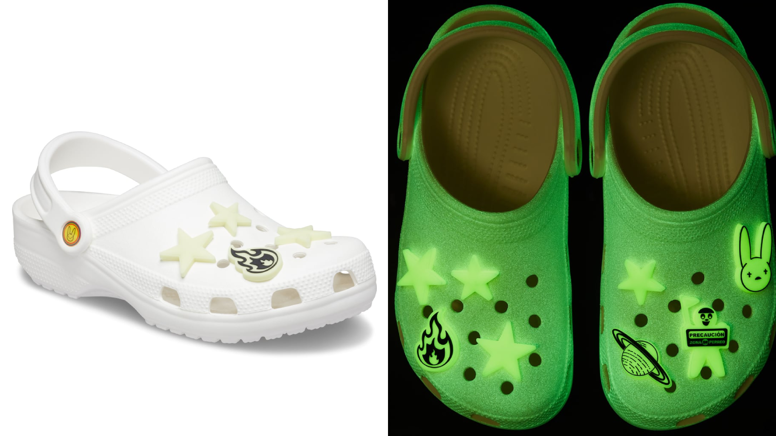 buy Bad Bunny's glow-in-the-dark Crocs 