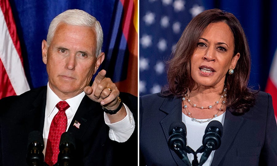 Vice President Mike Pence will face Sen. Kamala Harris, D-Calif., at the vice presidential debate.