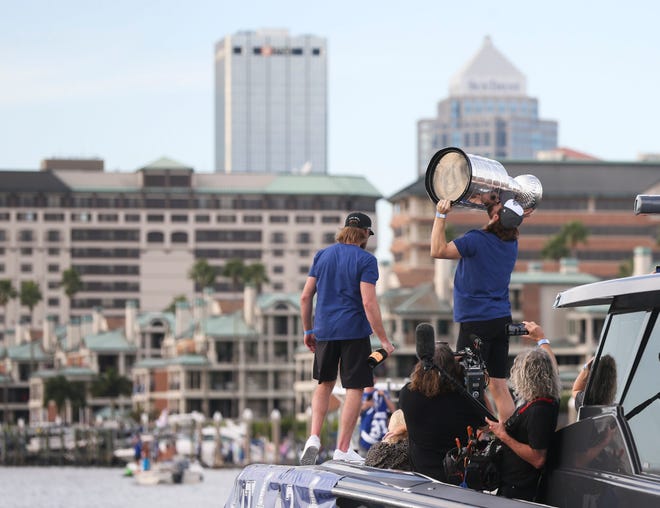 Stanley Cup Champion Tampa Bay Lightning Celebrate With Boat Parade