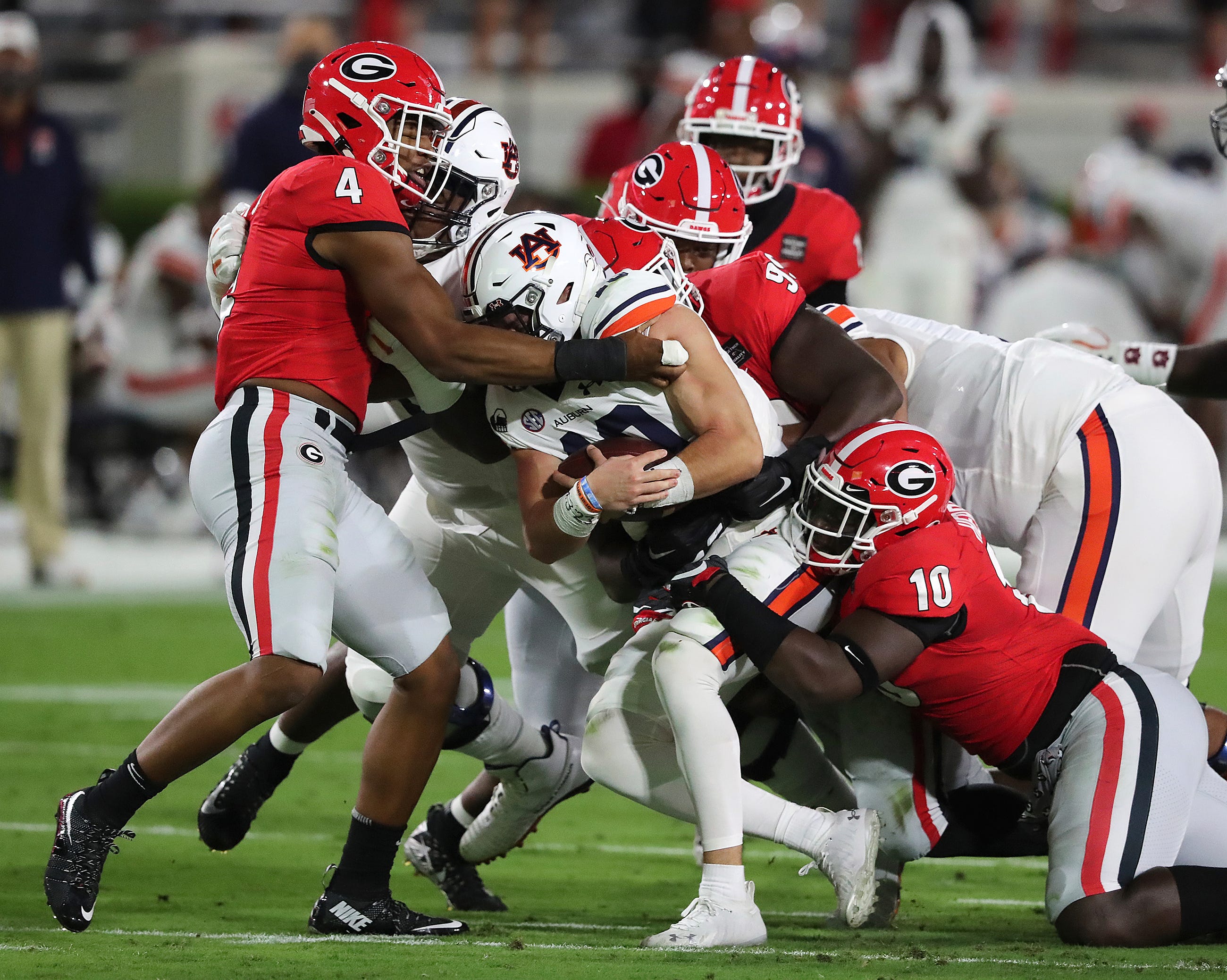 score of georgia football game