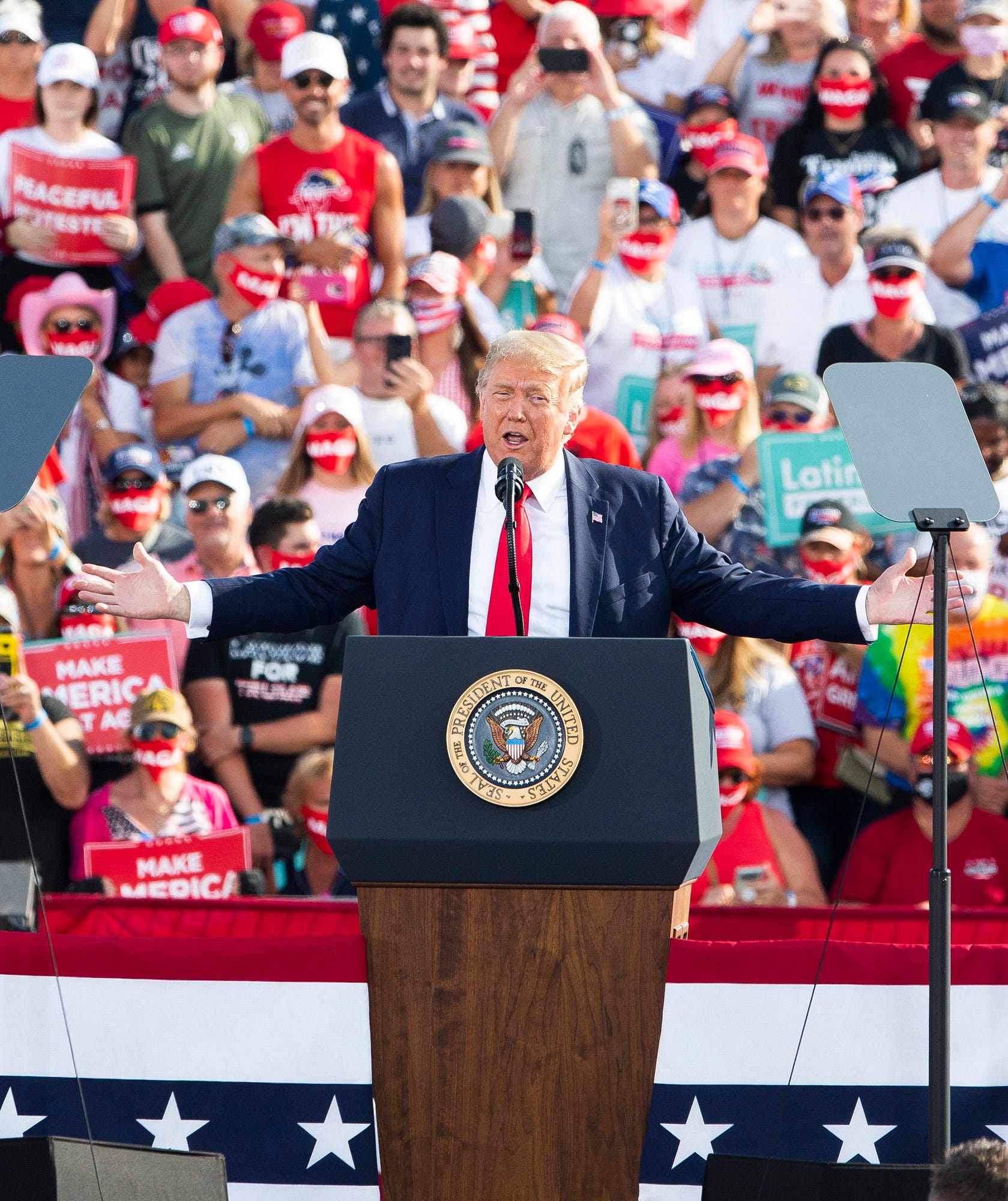 Trump Hits Familiar Themes, Energizes Crowd At Campaign Rally In Ocala