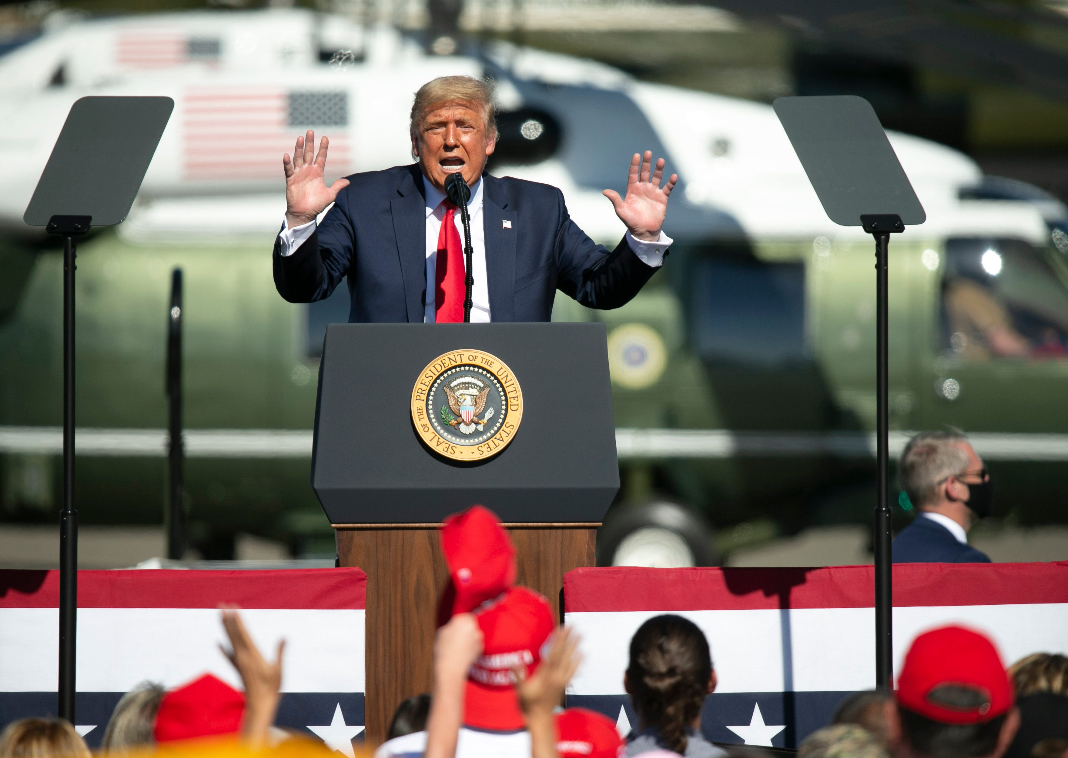 Trump In Arizona: President Speaks To Crowds In Prescott, Tucson